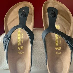 Birkenstock Gizeh Black Sandals 41 (10-10 1/2) new without tags